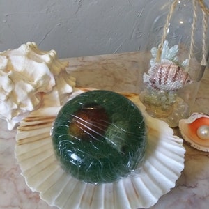 Hand poured olive oil soap with 100%  pure eucalyptus and tea tree essential oil