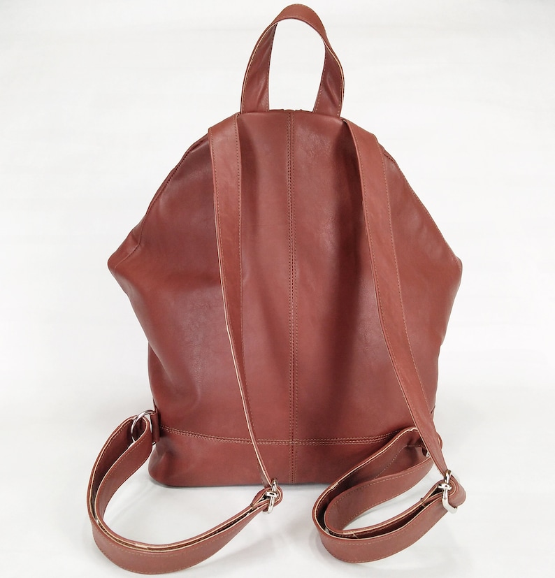 Leather backpack Brown backpack Backpack purse Vintage backpack Vegan backpack Leather backpack purse Women backpack Leather purse