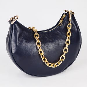 Shoulder bag, Blue purse, Leather bag, Women purse, Small bag, Gagliano Blue