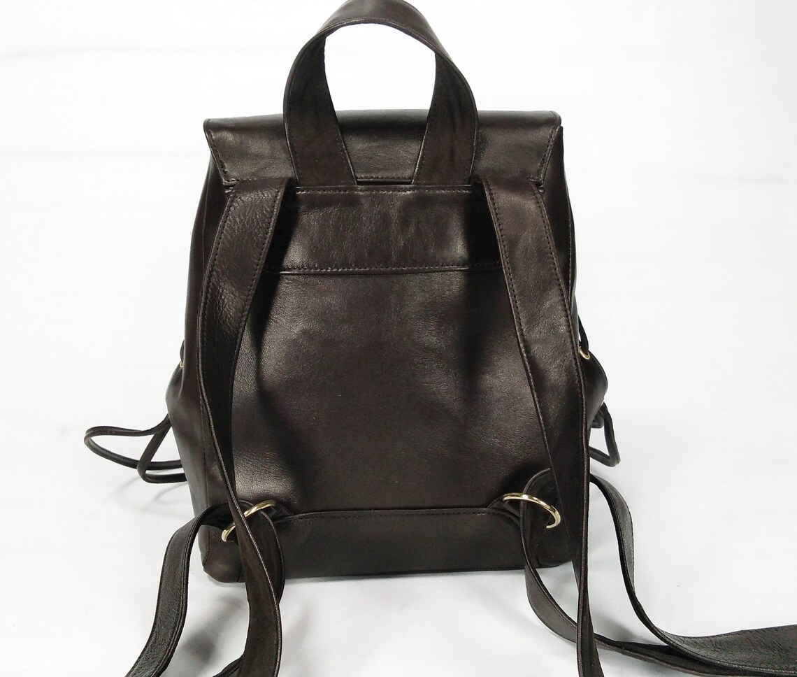 Women Backpack Brown Backpack Small Backpack Leather Backpack Etsy Sweden