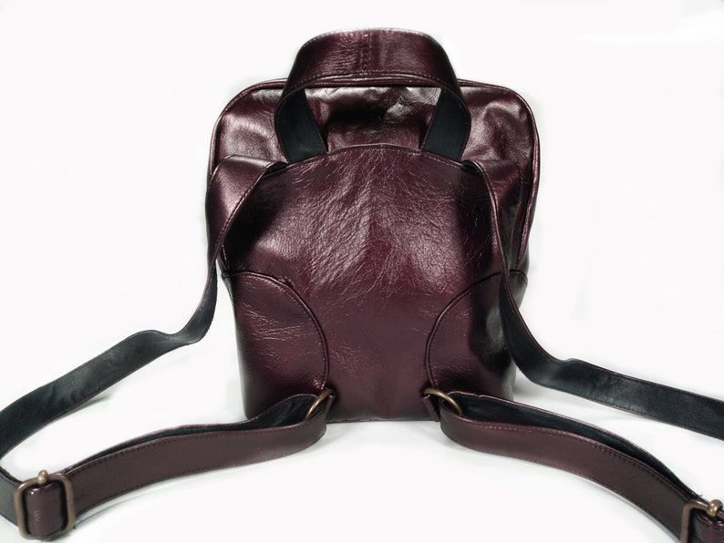 Leather backpack Mini backpack Mini purse Women backpack Backpack purse Leather purse Women purse Red backpack Small backpack Rucksack women