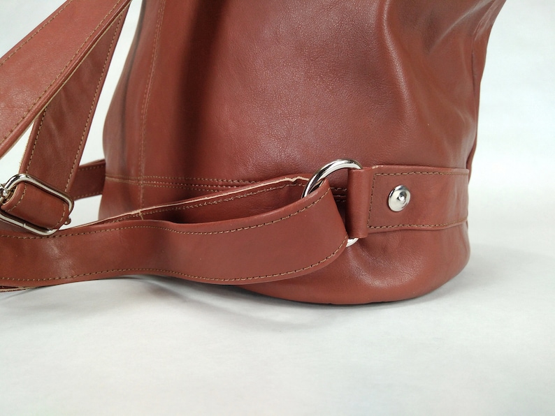 Leather backpack Brown backpack Backpack purse Vintage backpack Vegan backpack Leather backpack purse Women backpack Leather purse
