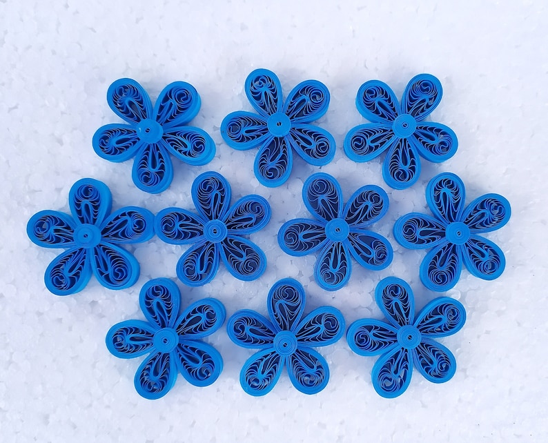 Quilling Gift Little Flowers Set Of 10