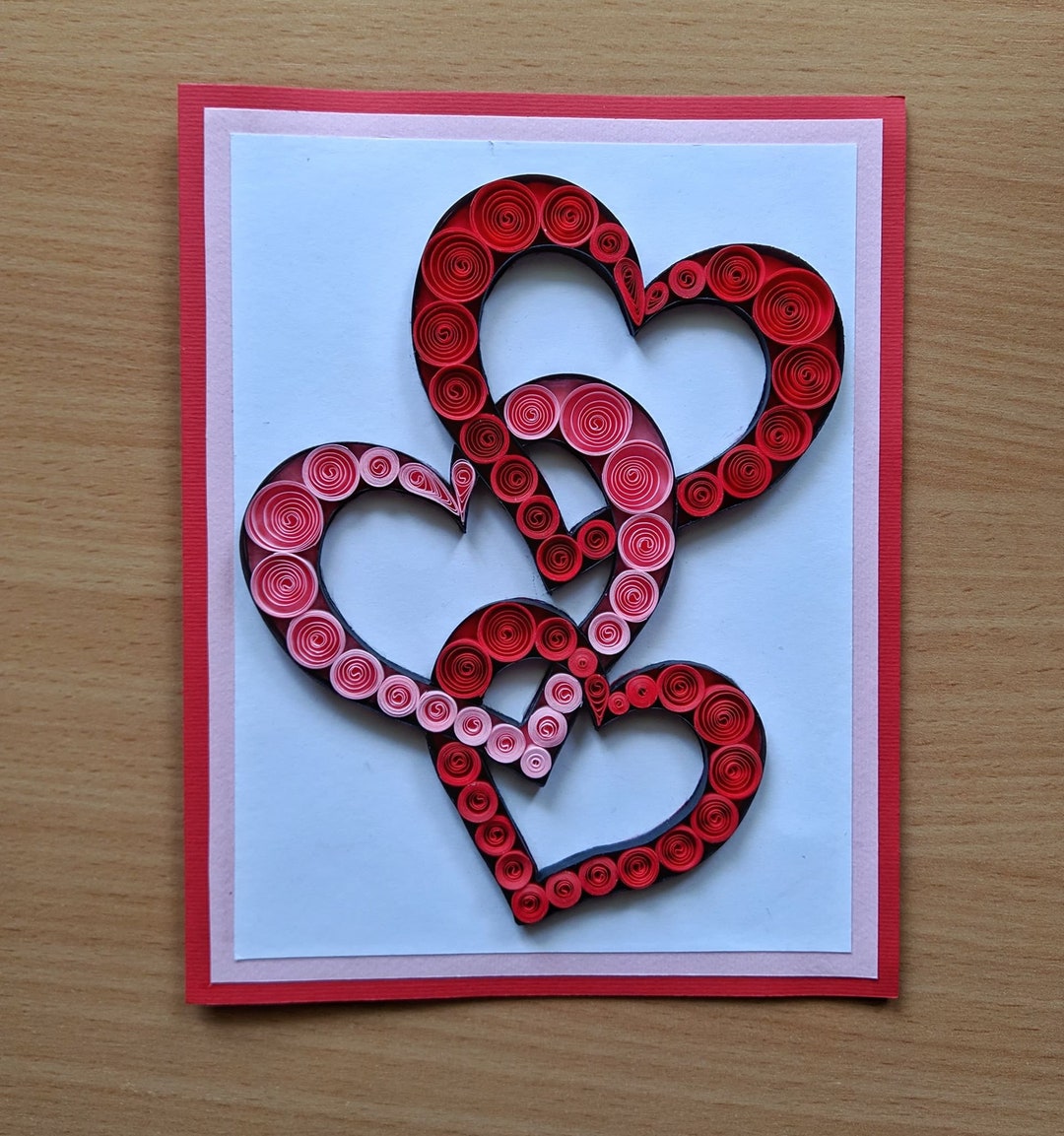 Quilling Heart Mom Valentine s Day Card Heart Cards