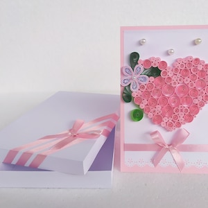 Quilling Gift Heart Card