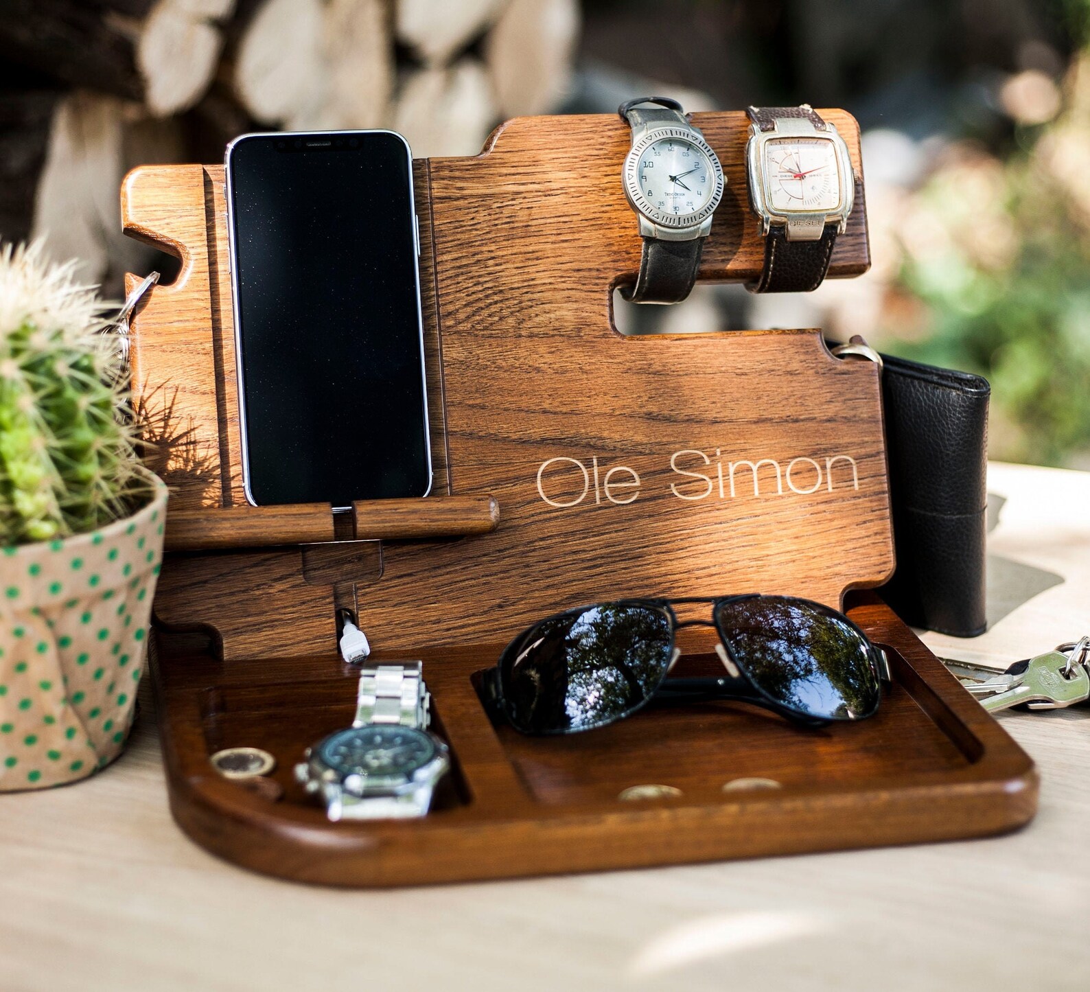 Personalized Unique Desk Organizer Unusual gifts for men who Etsy