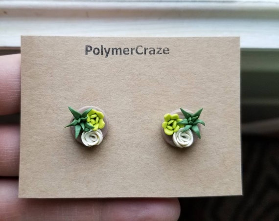 Etsy succulent earrings online