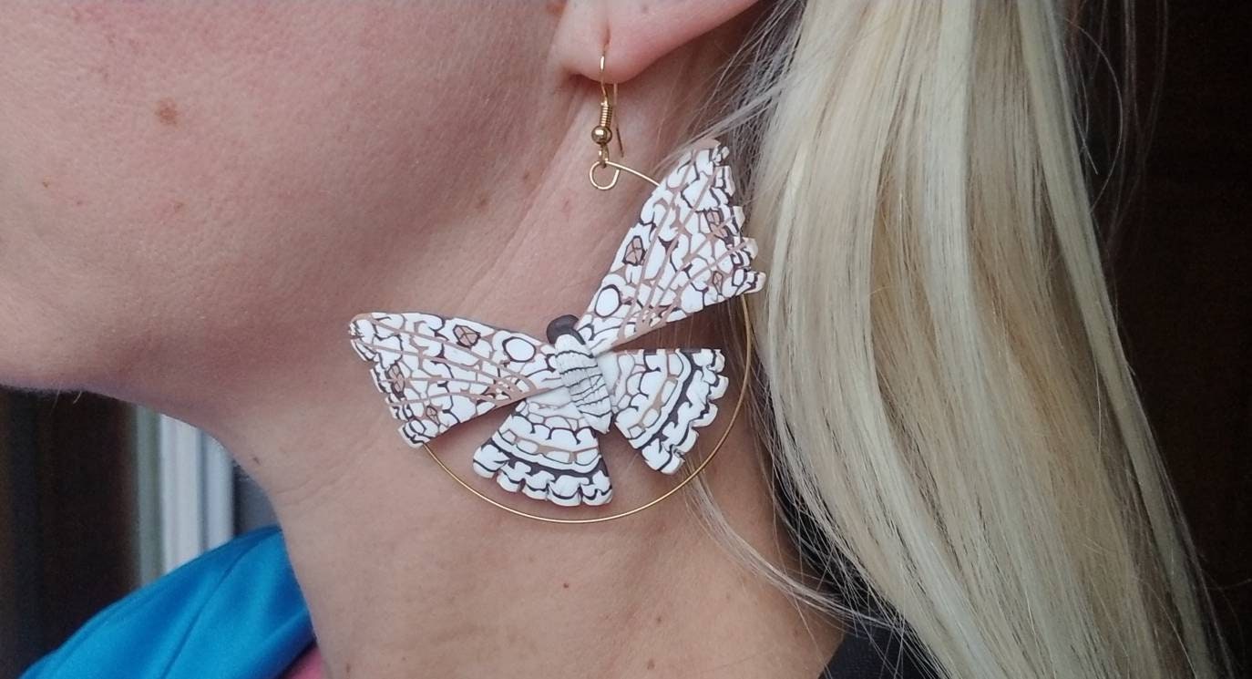 Eye Candy La Women's The Luxe Painted Lady 18k Goldplated & Cubic Zirconia  Butterfly Chandelier Earrings In Brass | ModeSens