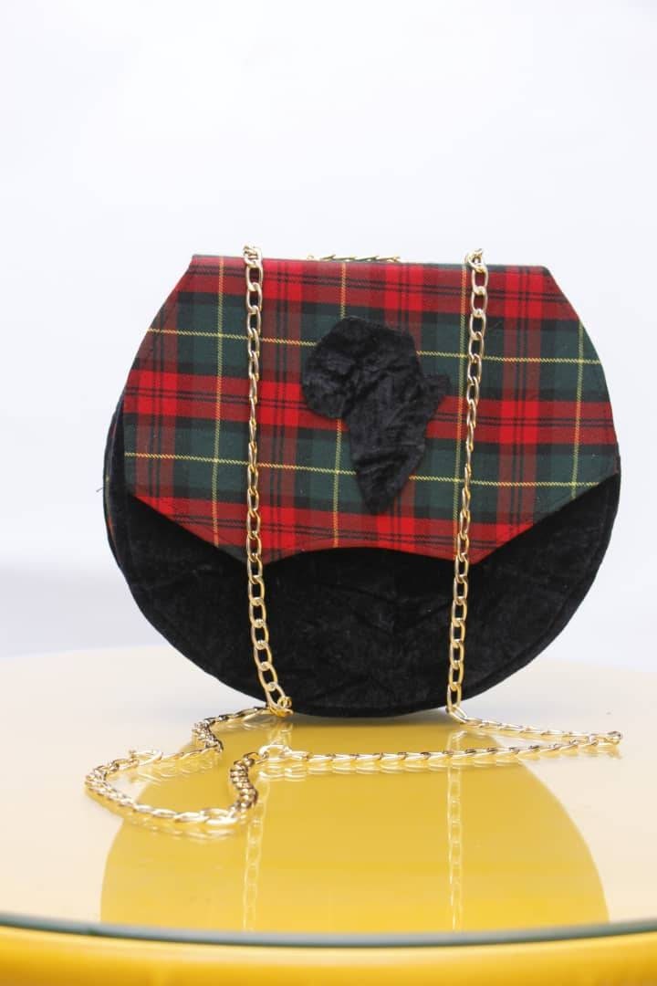 Plaid and Velvet Bags Etsy