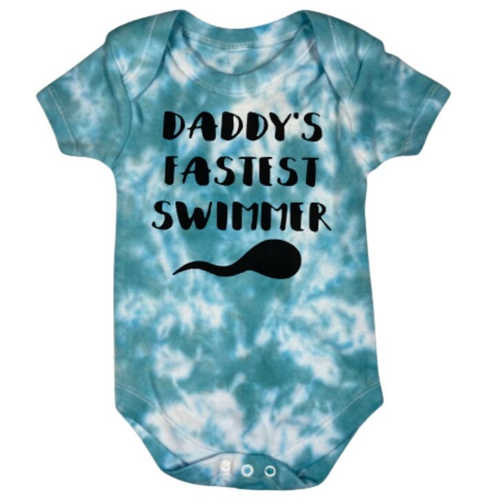 Kleding Unisex kinderkleding Unisex babykleding Bodysuits Ik was papa's snelste zwemmer Onesie® unieke baby cadeau grappige baby onesies® baby aankondiging baby douche cadeau zwangerschap onthullen 