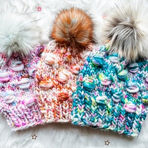 Zoe Jane Beanie Knit Pattern, PDF only