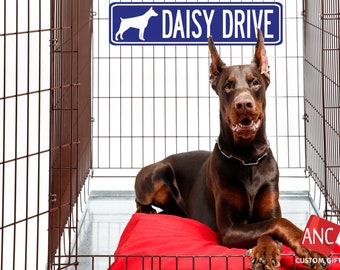 Custom Street Road Sign METAL Sign 6"x24" Personalize with your Dog's name, Horse's name, Dog Mom, Dog Dad, Gift for your animal lover