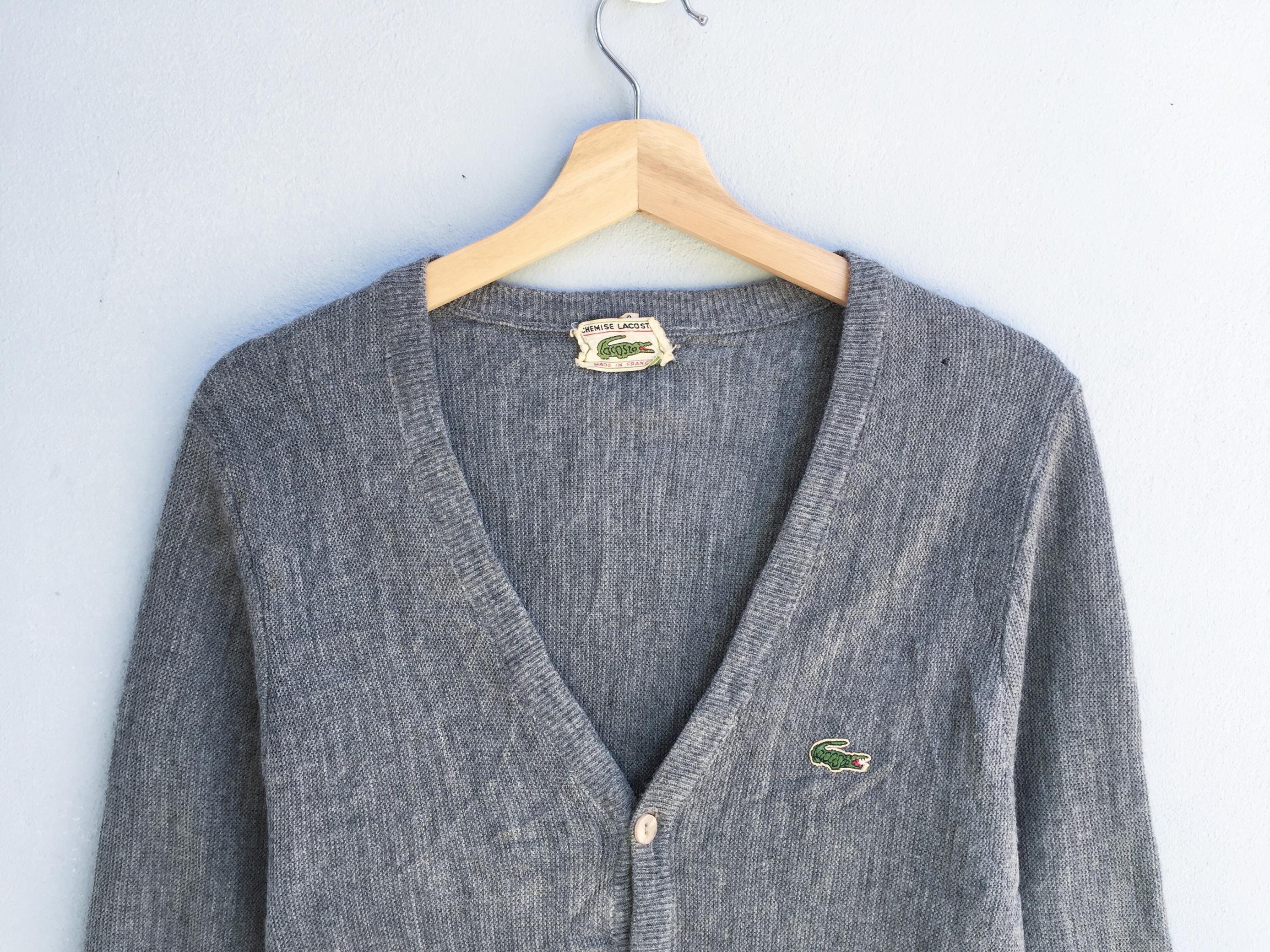 Rare Vintage Lacoste Cardigan / Size 3 / Made in France / Etsy