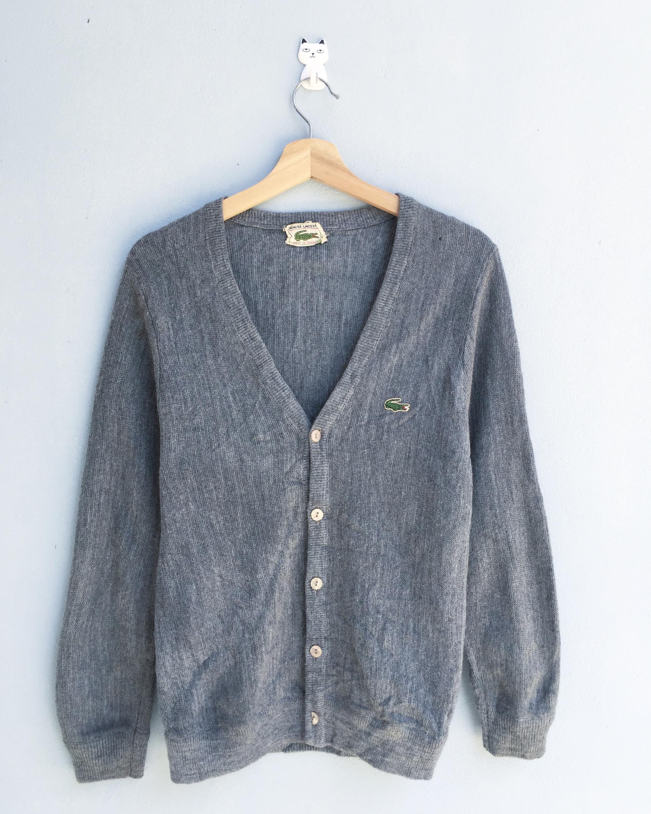 Rare Vintage Lacoste Cardigan / Size 3 / Made in France / Etsy