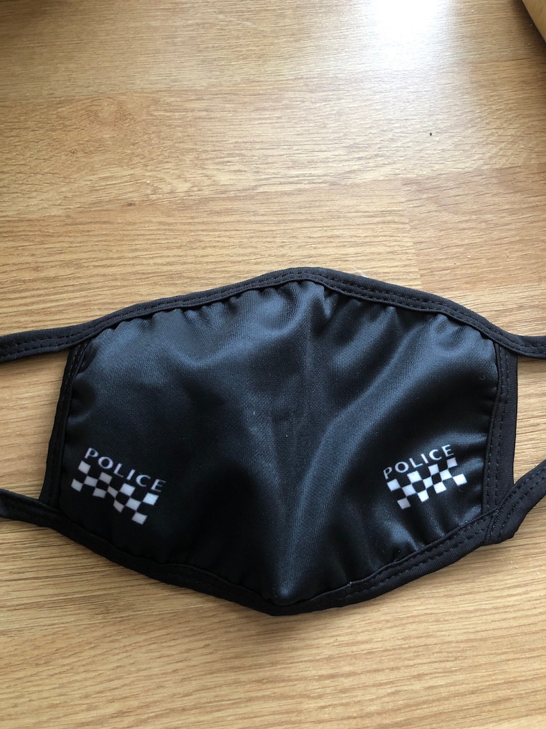 Printed Police face mask Covering