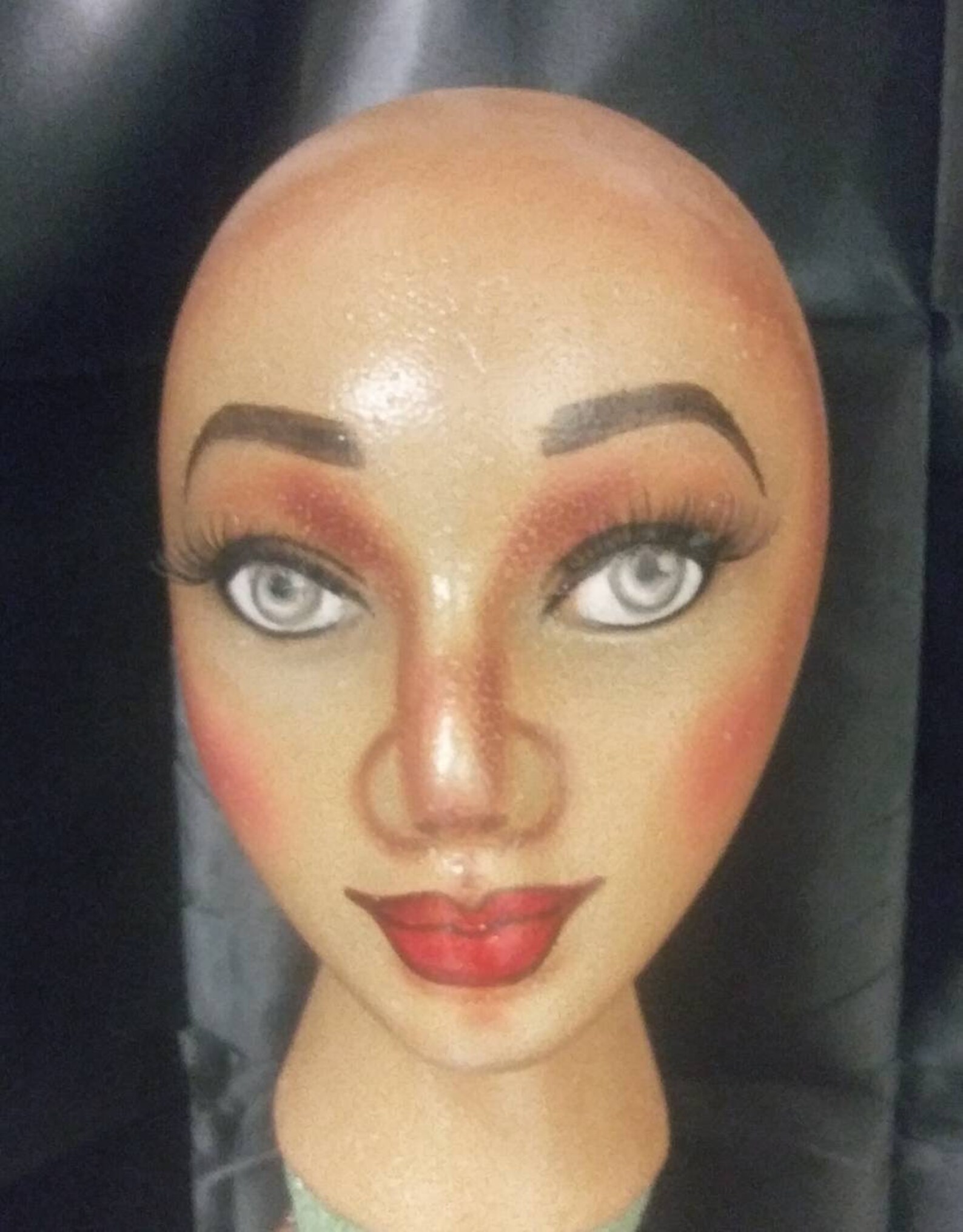 Learn how to paint a styrofoam mannequin head. Online live Etsy