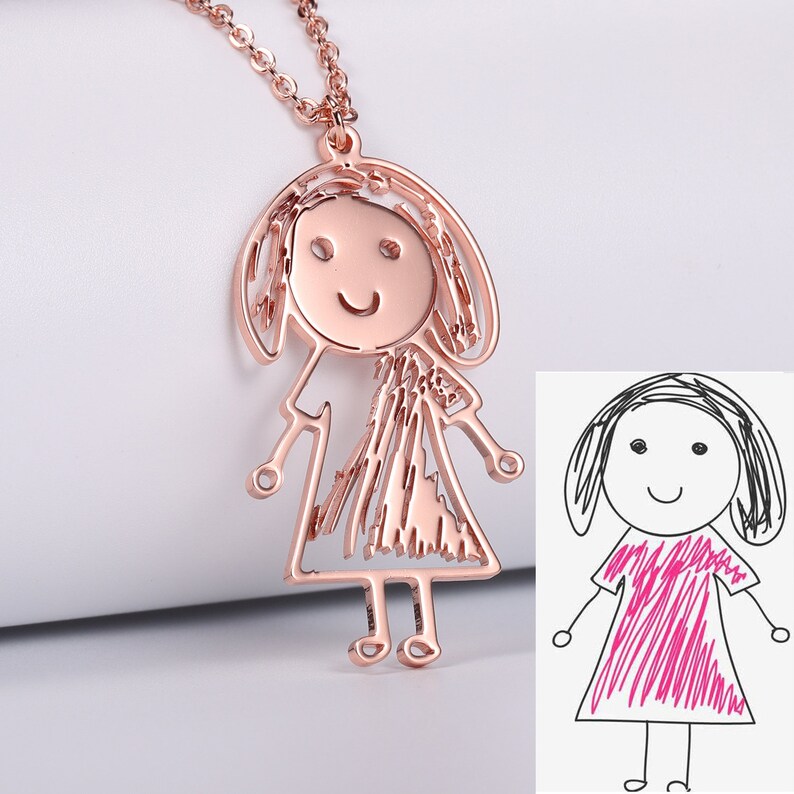 Children Artwork NecklaceKids Art JewelryChildren's Etsy