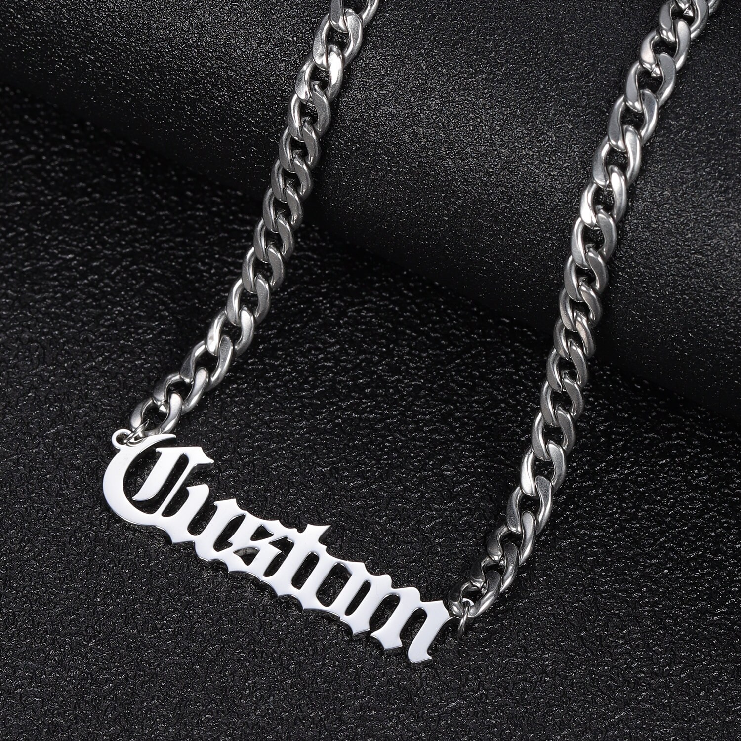 Was Heißt Kette Auf Englisch 18K alte englische Name Halskette Curb Kette Namen Halskette | Etsy