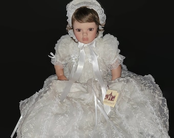 1999 Virginia Ehrlich VE Turner Dolls Biltmore Estate Very Limited Edition Christening Gown Baby Doll