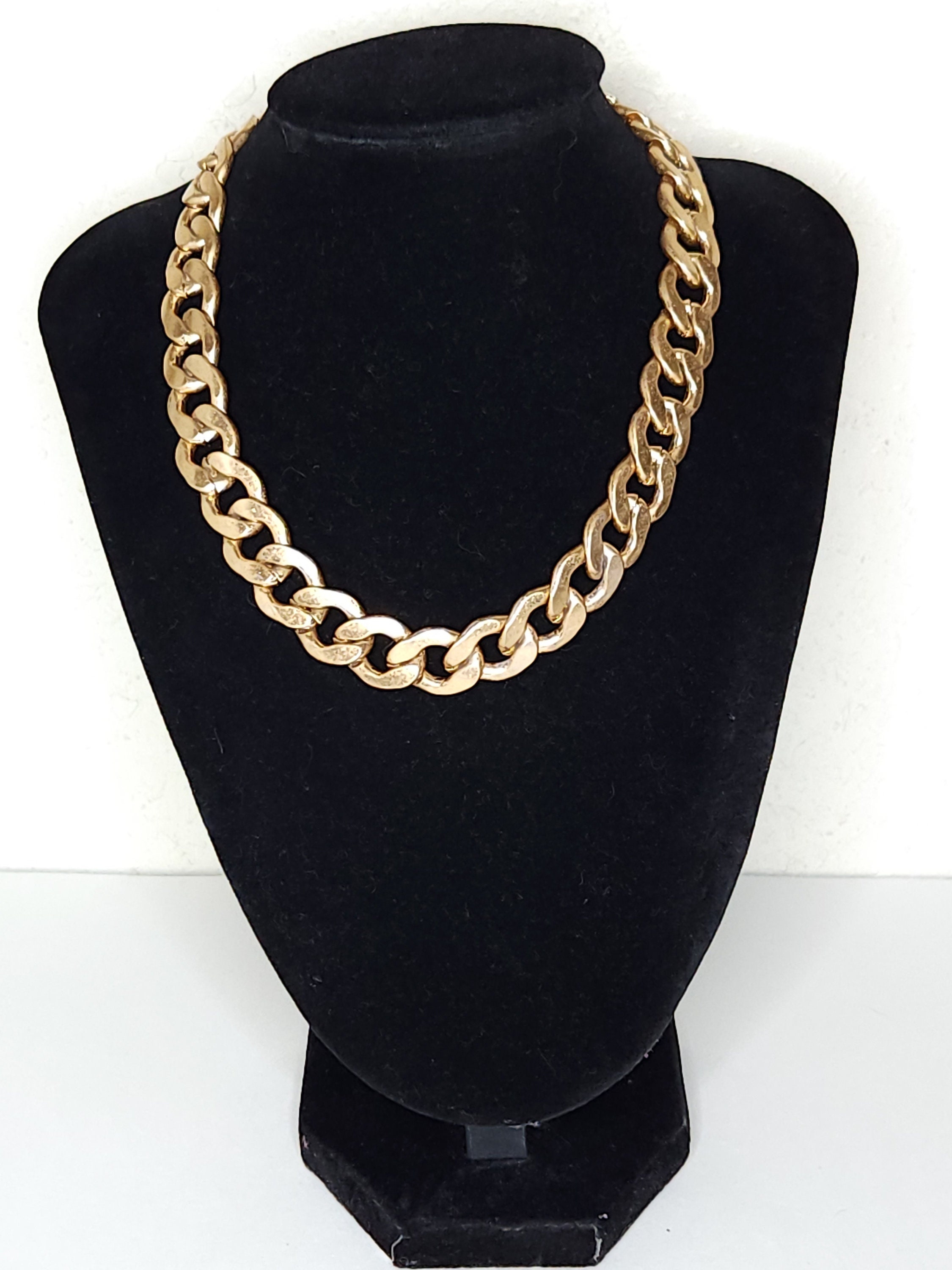 Vintage Twisted Gold Tone Rope Chain Necklace Large Multi Links Pull on  Design Classic Unisex Style Necklace 0821 - Etsy