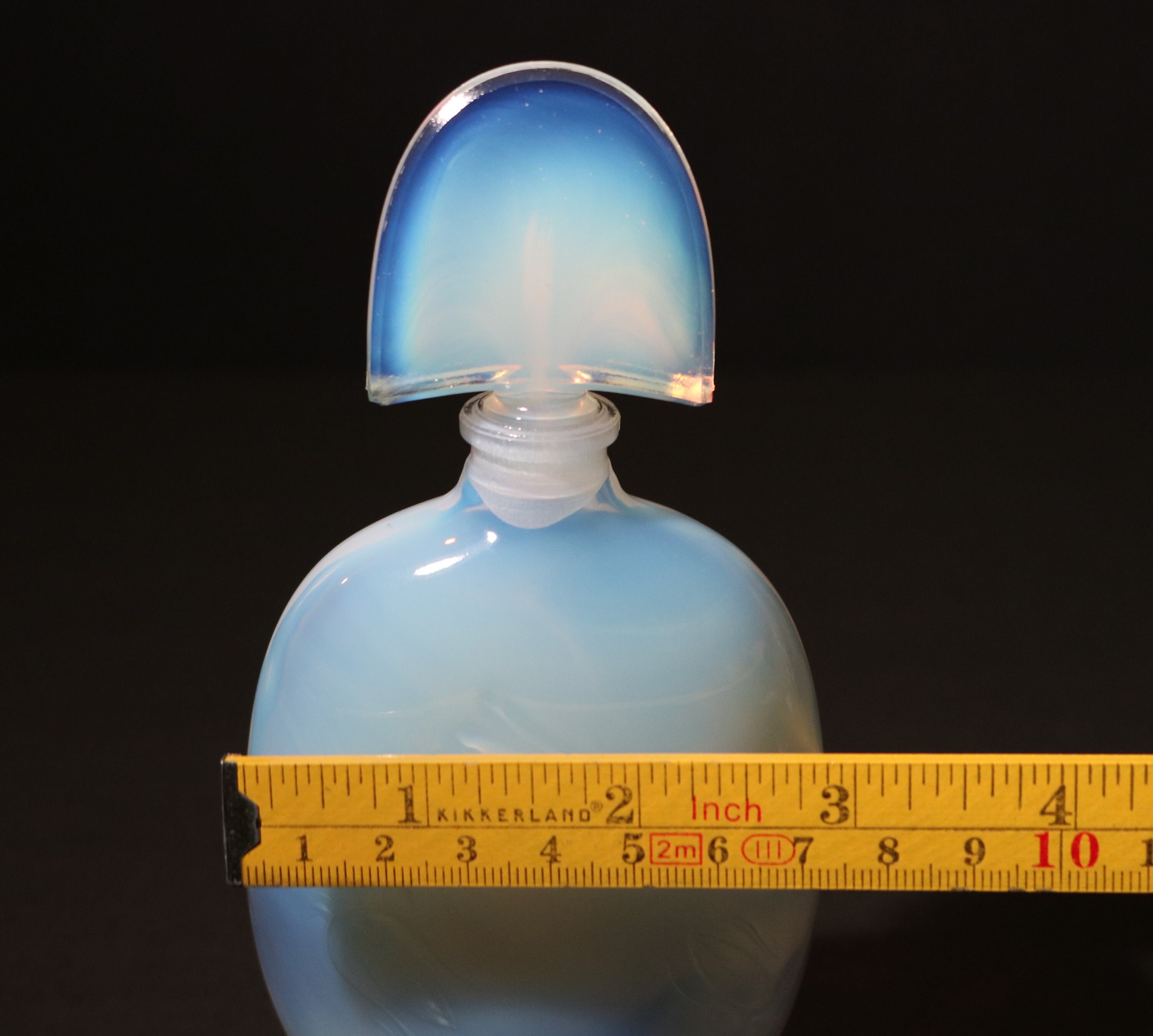 RARE 193040's Sabino Art Glass Opalescent Scrolled Flora Perfume/Scent