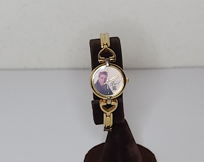 Vintage E.P.E. Official Product Valdawn Elvis Presley Gold Tone Women's Watch D-2-4