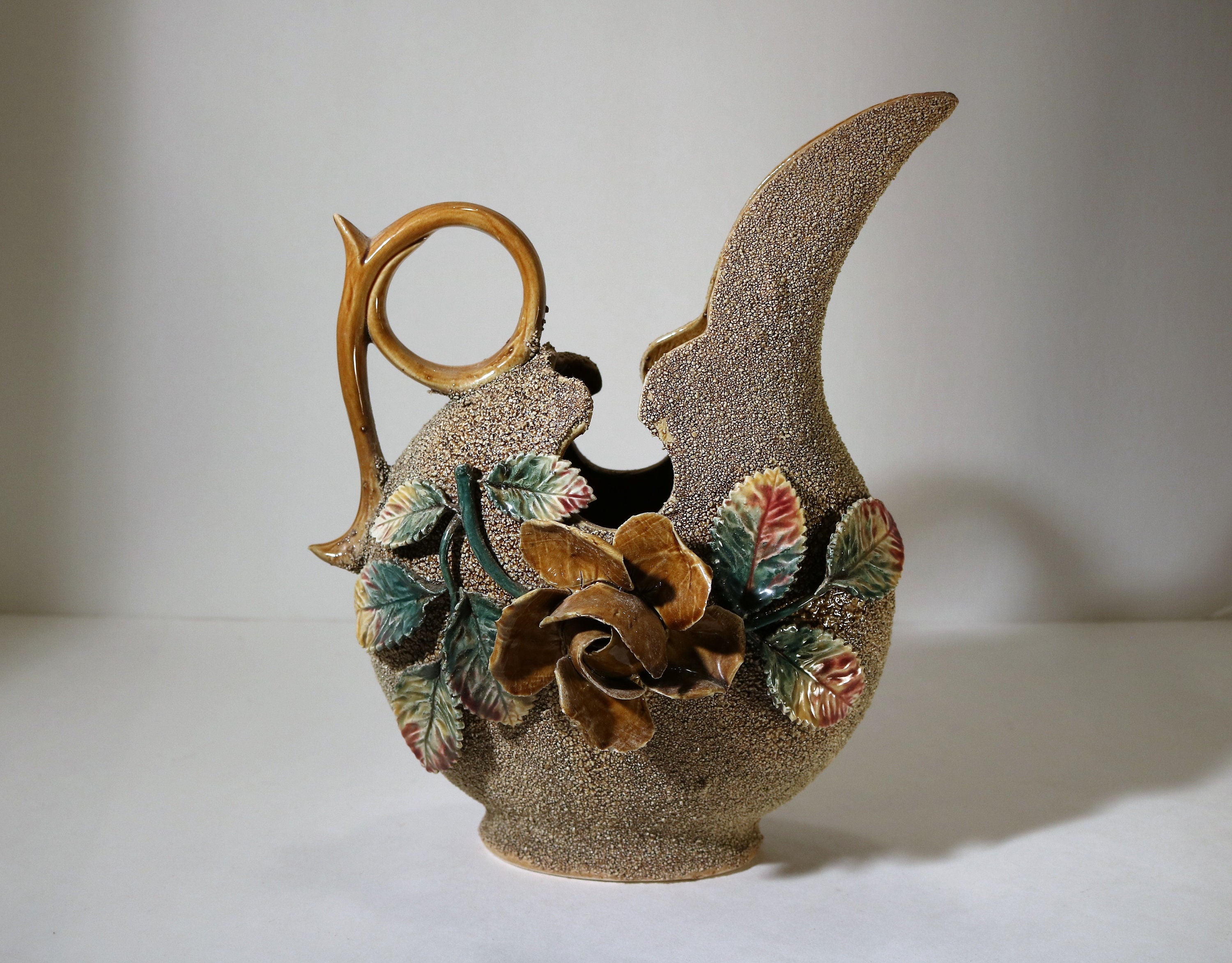 Poterie Barbotine Marbled Pitcher | Sand/Moss main image 0