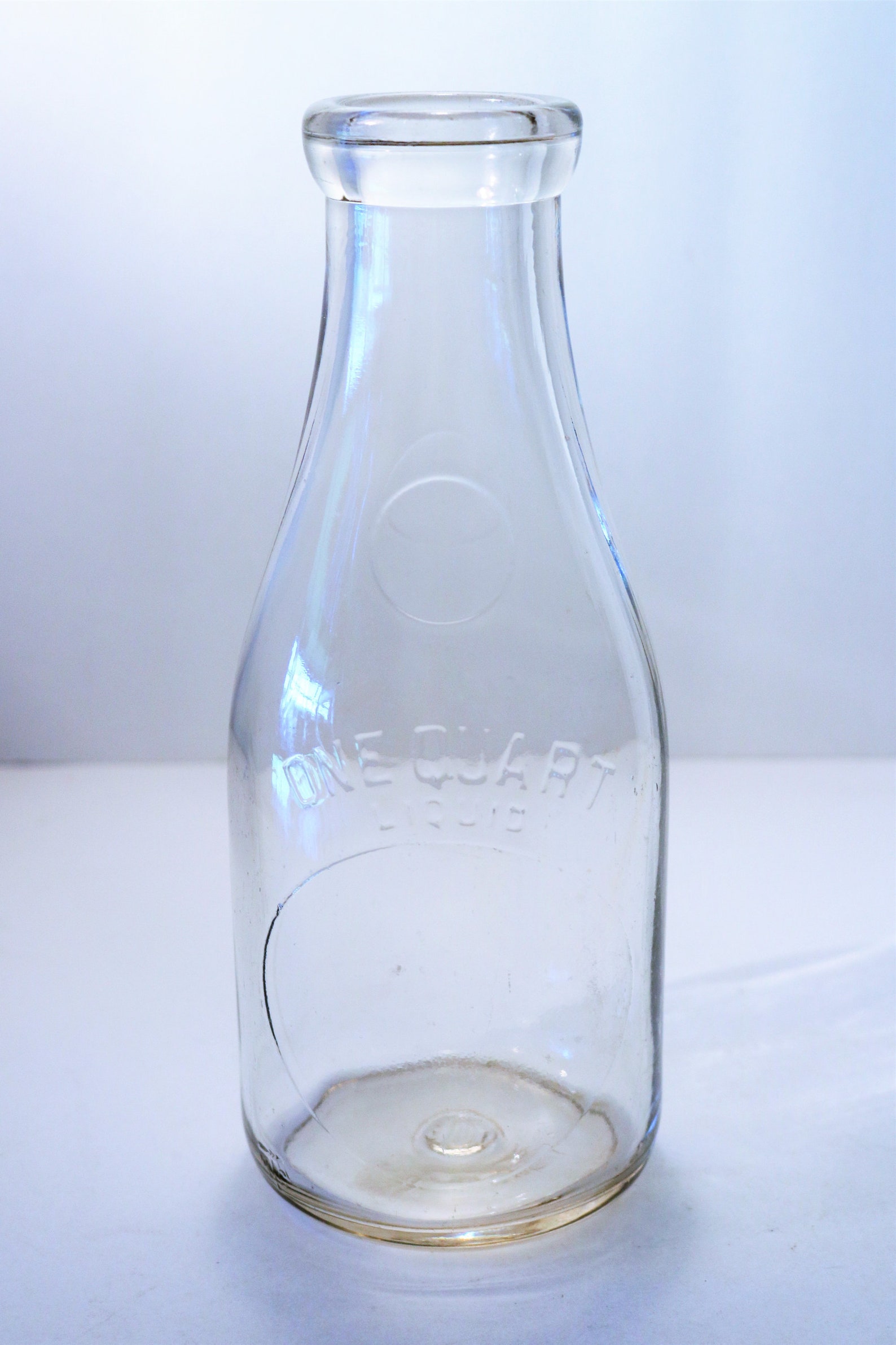 Ca. 192350's Thatcher Glass Mfg One Quart Liquid Milk Bottle Etsy