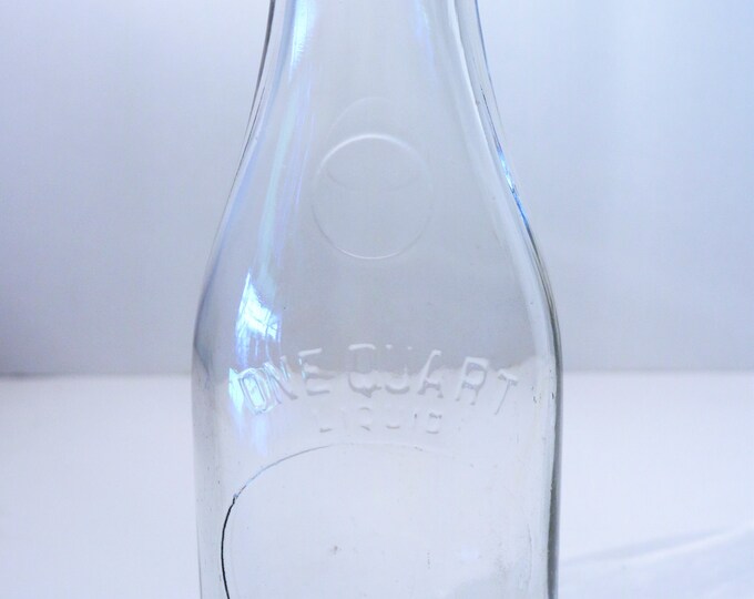 ca. 1923-50's Thatcher Glass Mfg One Quart Liquid Milk Bottle