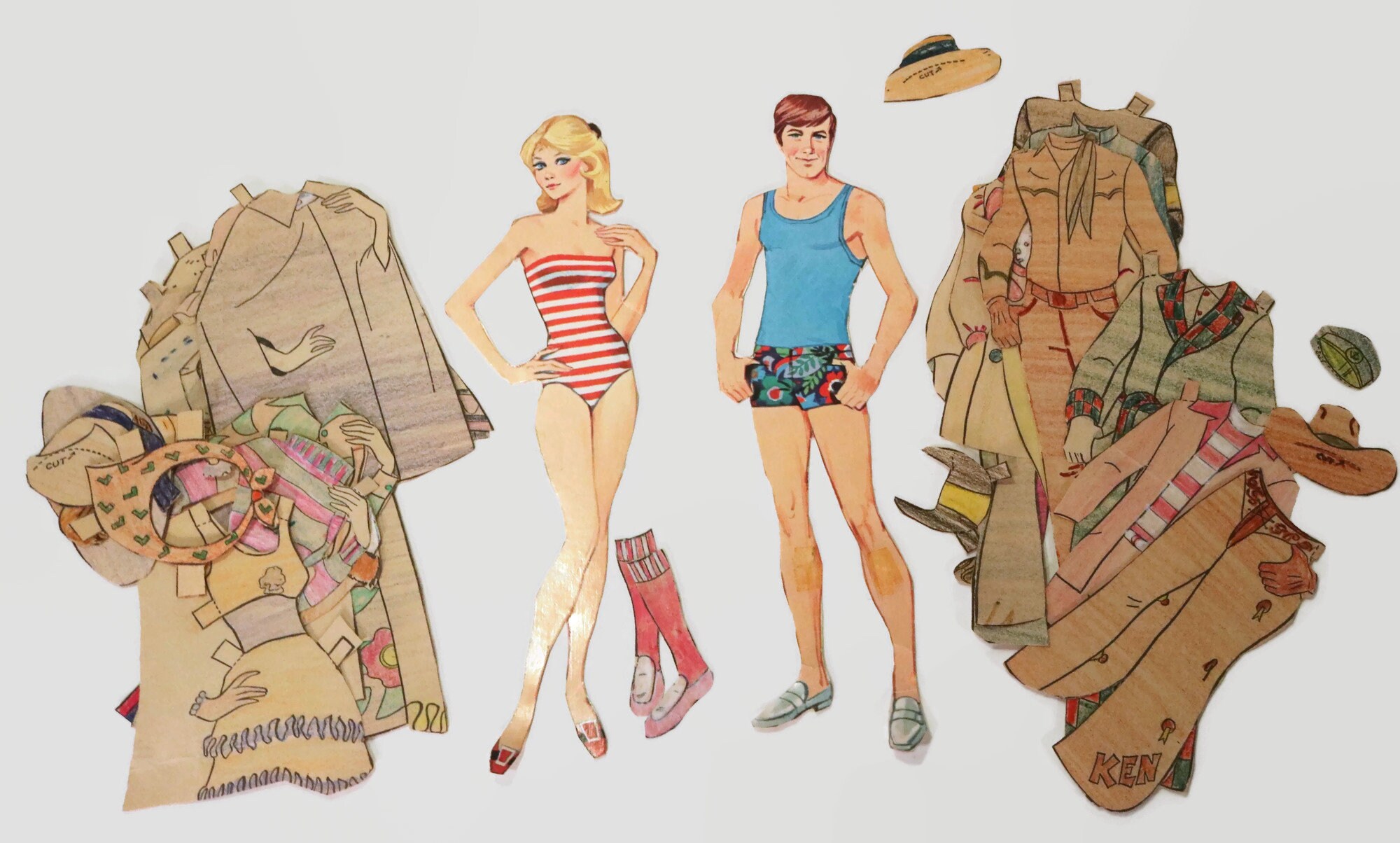 barbie doll cut outs
