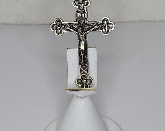 Vintage Gold Tone Crucifix with Tertium Millennium Pendant C-2-53