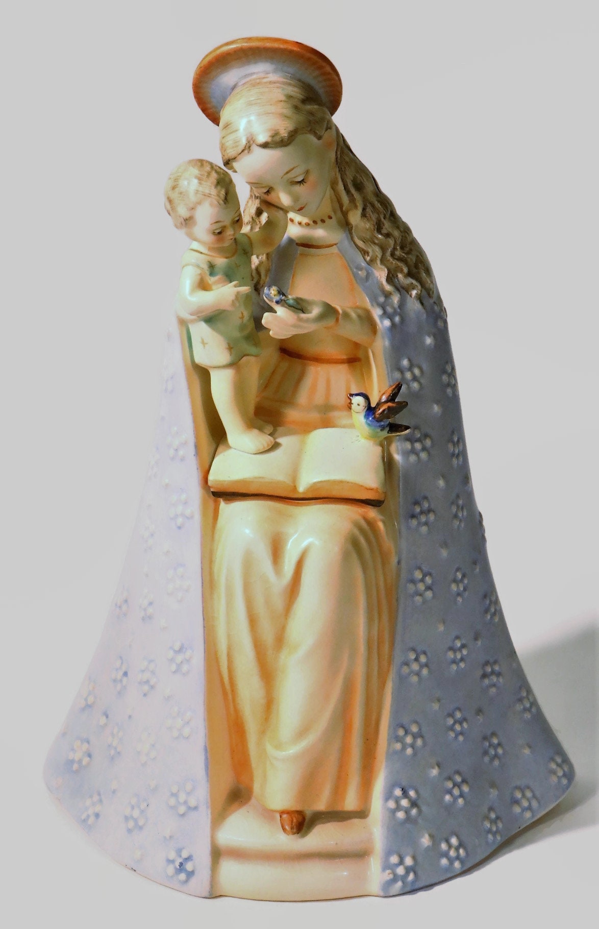 195059 TMK 2 Goebel Hummel Flower Madonna Mother and Child Figurine