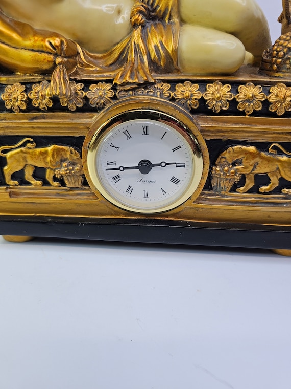 HTF Taranis Grecian Lady With Grapes Clock - Etsy