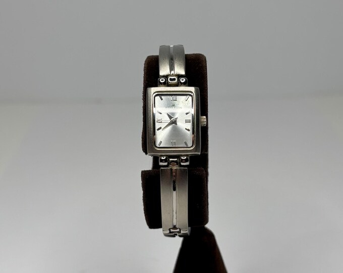 Anne Klein Ladies Brushed and Polished Sliver-Tone Watch D-7-21