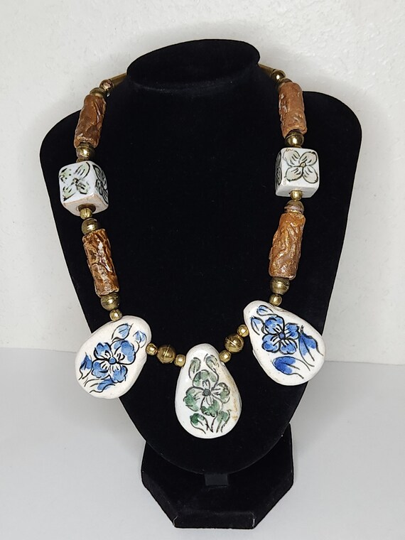 vintage artisan brass and Gem