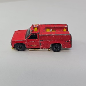 1970s-80s Hot Wheels Ertl and Matchbox Cars - Choice Fire Truck, Dukes of Hazard General Lee, Lesney Mod Tractor