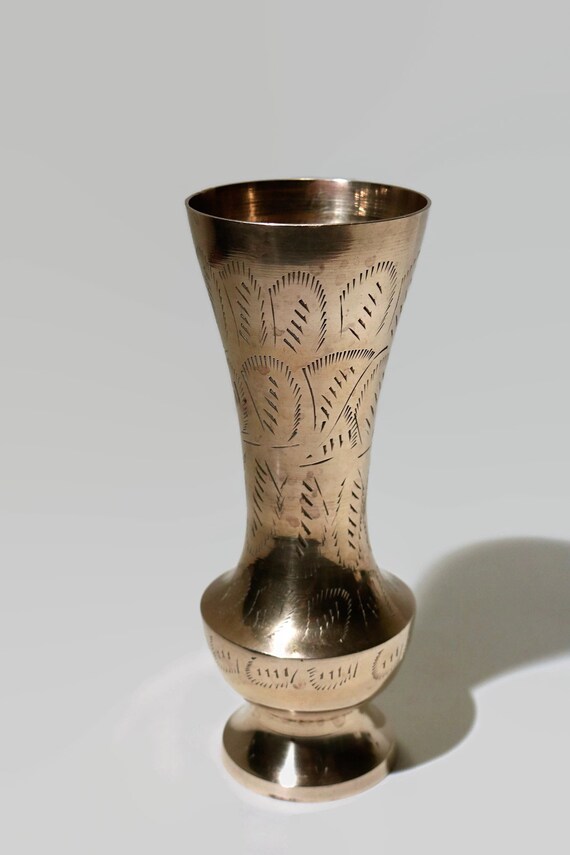 1960's Sarna Brass India Etched 7