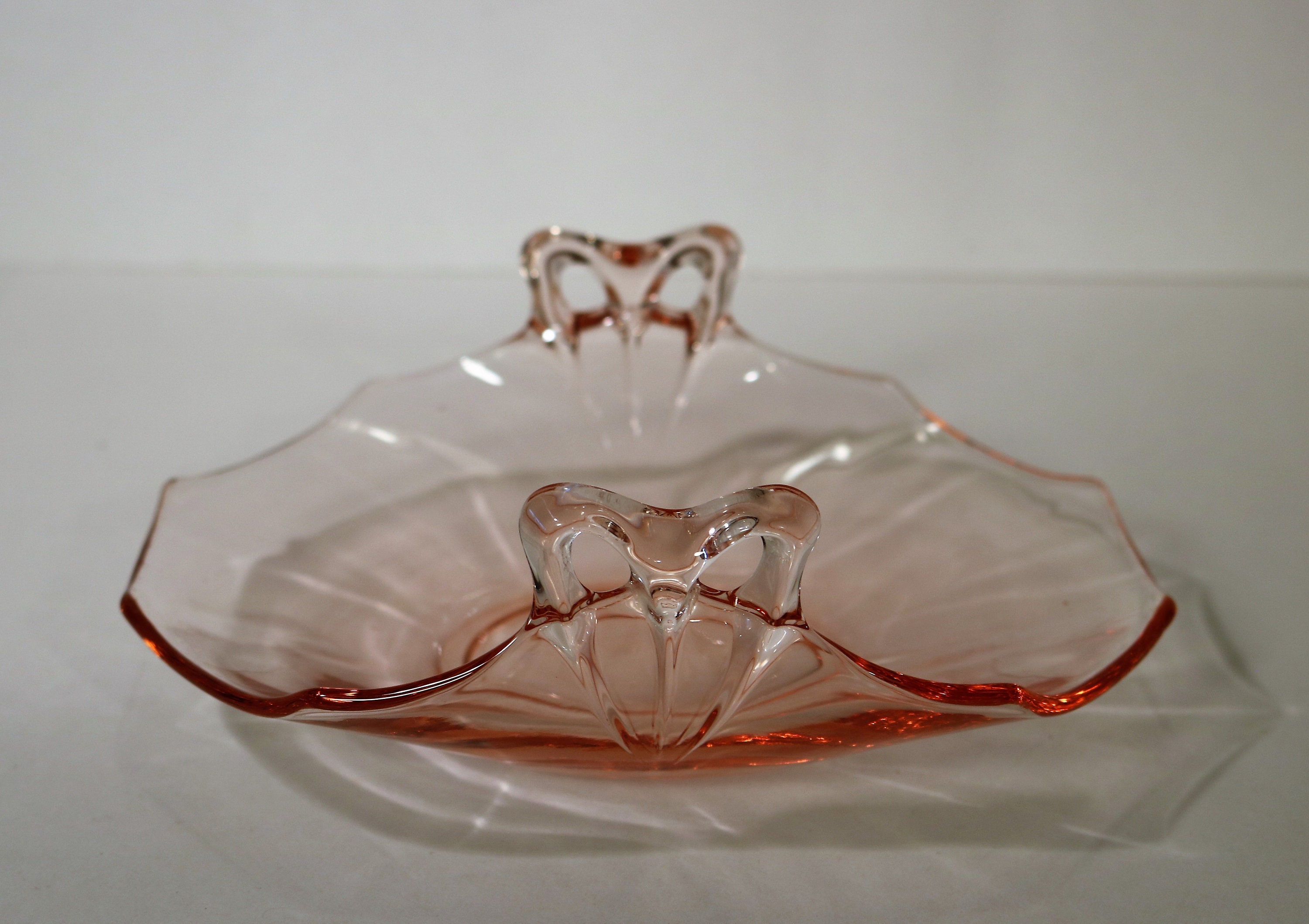 Fostoria Lafayette Jam Pot With Lid Pink Depression Glass 