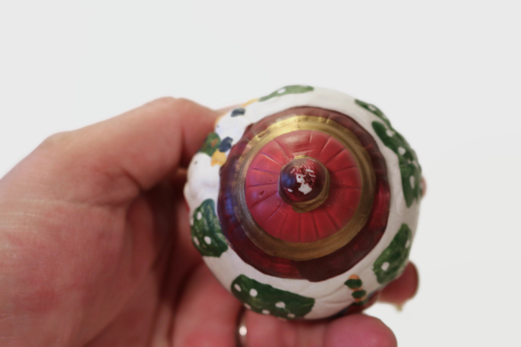 Hand Painted Porcelain Trinket Box Ornaments 5 Plus 1 Free Etsy