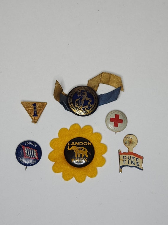 Vintage 1930's and On Political Pins Lot B-1-54