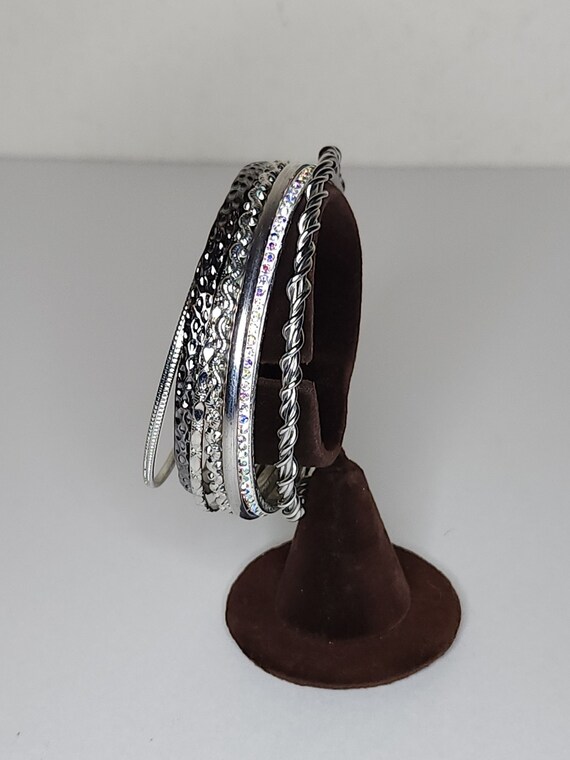 フランス　ヴィンテージ　シルバーバングル ヴィンテージ シルバートーン さまざまなデザイン バングル