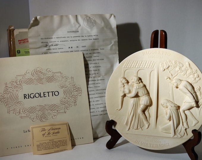 Free Shipping-RIGOLETTO -First Edition in La Scala Opera Collection -1976 Ivory Alabaster