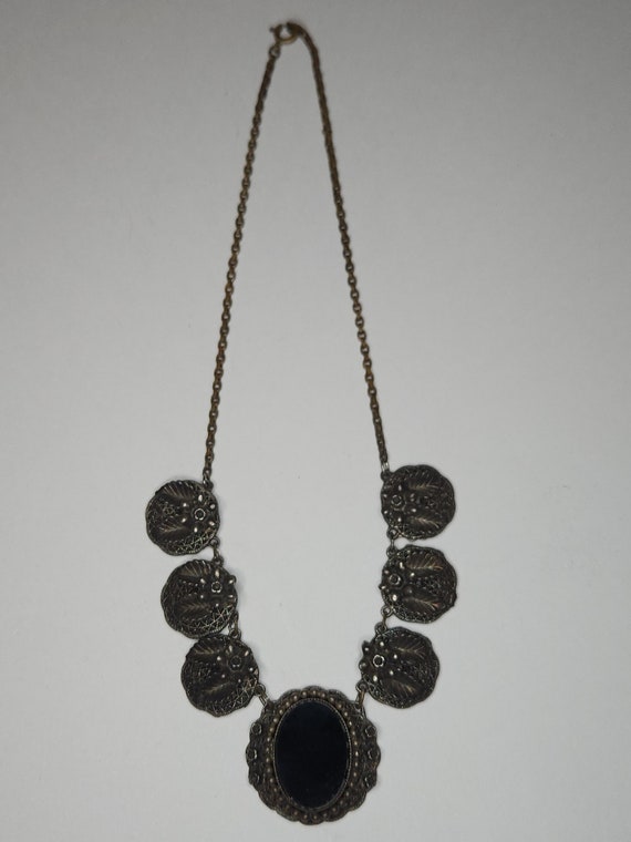 Vintage Antique Victorian Necklace and Brooch Set… - image 4
