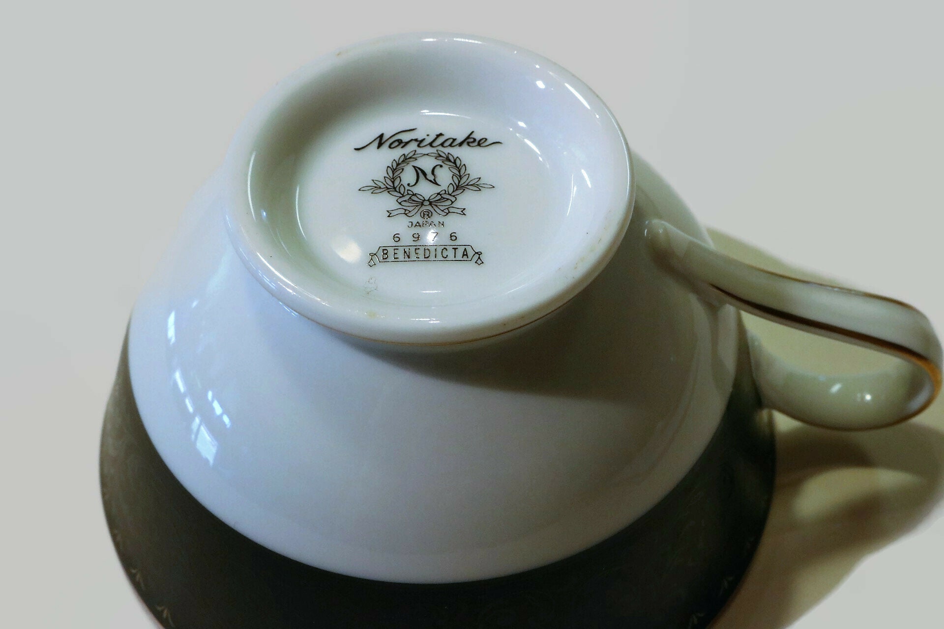1970's Noritake Benedicta Porcelain Black and White China