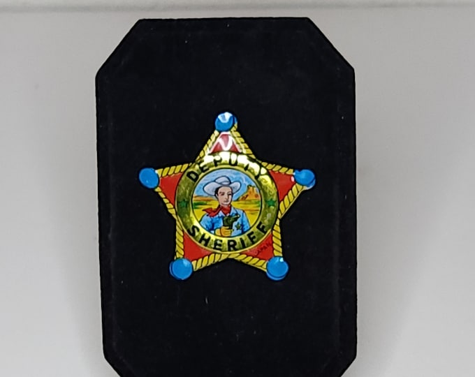 Vintage Japan Marked Deputy Sheriff Badge Pin A-7-98