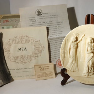 Free Shipping-AIDA -First Edition in La Scala Opera Collection -1979 Ivory Alabaster