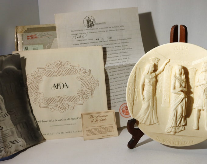 Free Shipping-AIDA -First Edition in La Scala Opera Collection -1979 Ivory Alabaster