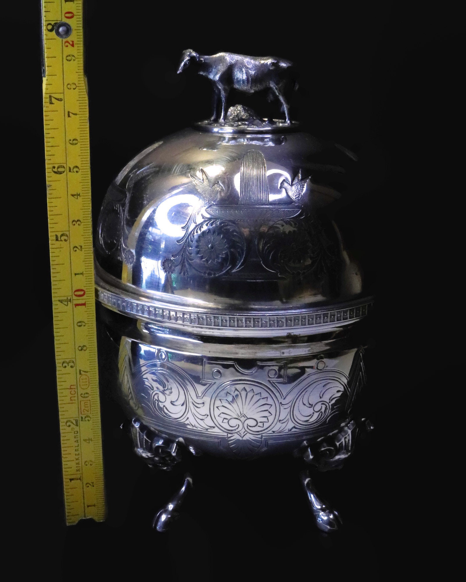 Rogers Smith & Co New Haven Conn Silver Plate Covered Butter Chilling