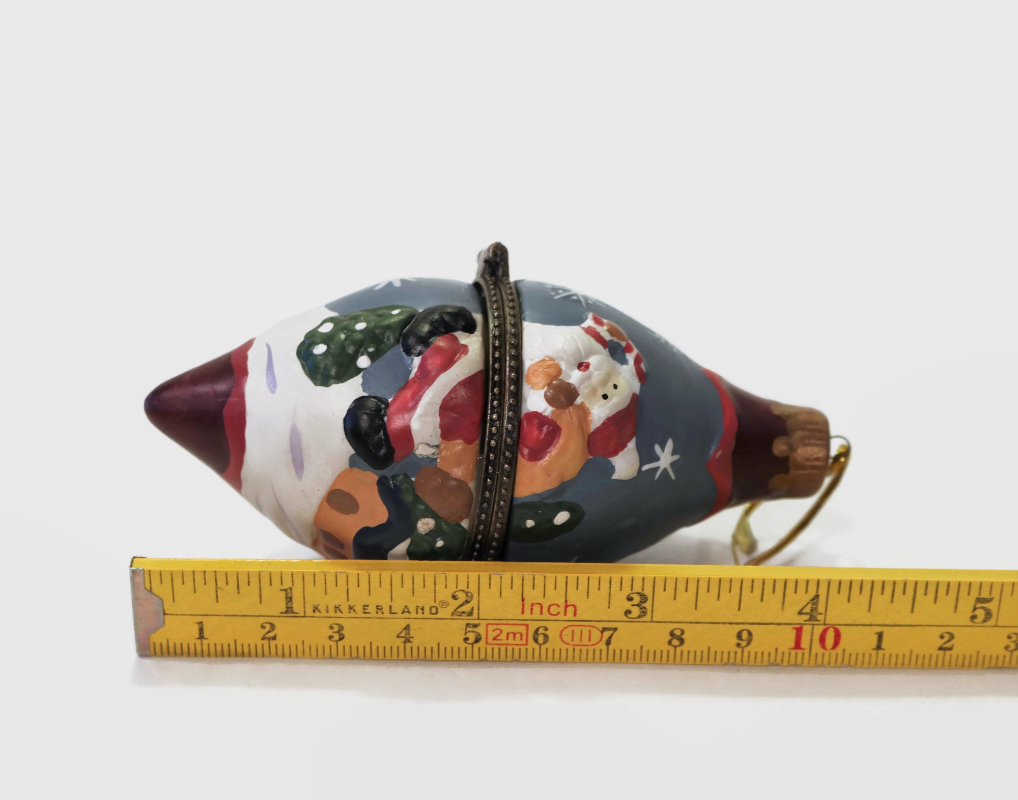 Hand Painted Porcelain Trinket Box Ornaments 5 plus 1 Free Etsy