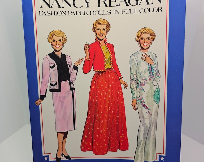 1983 Nancy Reagan Fashion Paper Dolls in Full Color - Tom Tierney